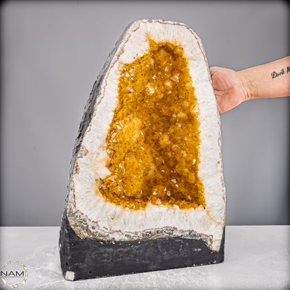 Große AAA++ Citrin-Quarz Druse, Brazil - 31432,76g