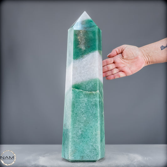 Natürlicher Aventurin Obelisk aus Brasilien - 7450,14g