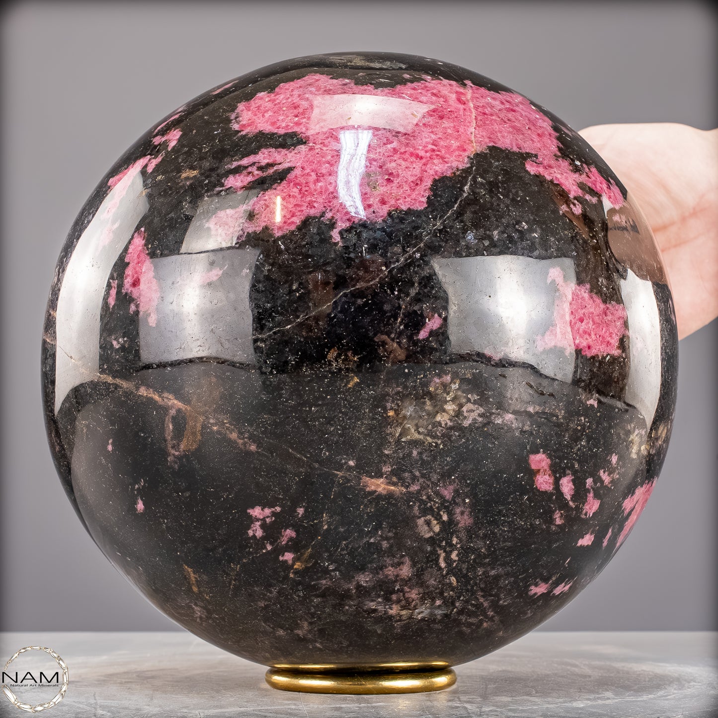 Natürliche Große Rhodonit-Kristall Kugel - 17441,42g