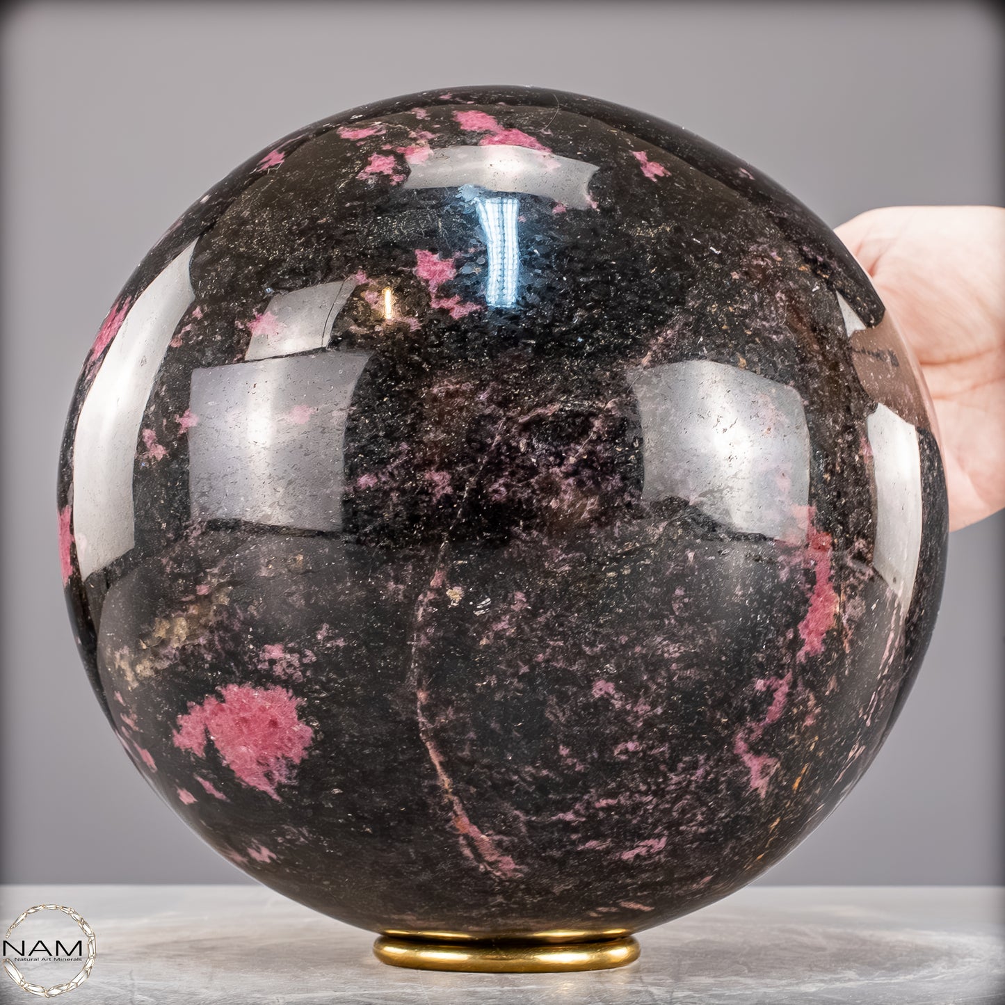 Natürliche Große Rhodonit-Kristall Kugel - 17441,42g