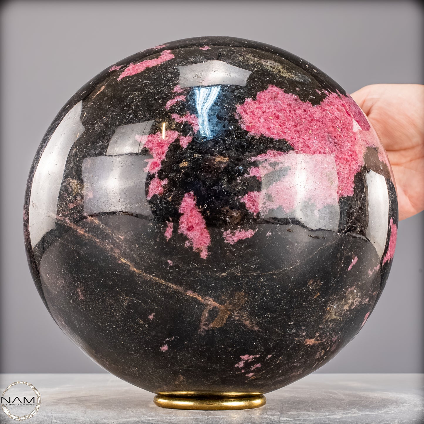 Natürliche Große Rhodonit-Kristall Kugel - 17441,42g