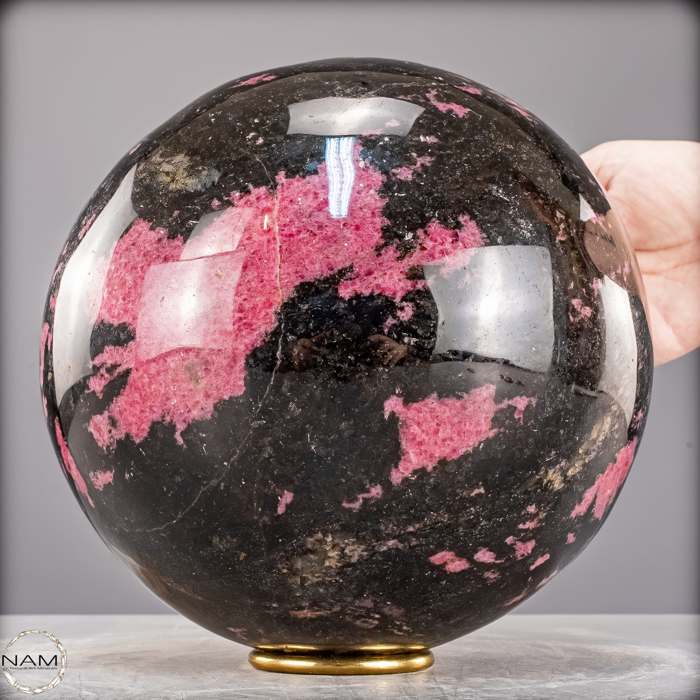 Natürliche Große Rhodonit-Kristall Kugel - 17441,42g