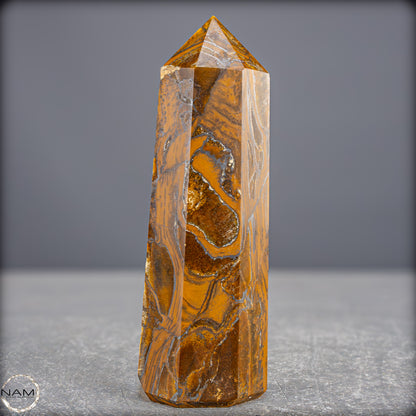 Natürlicher Tigerauge-Obelisk - 602,95g