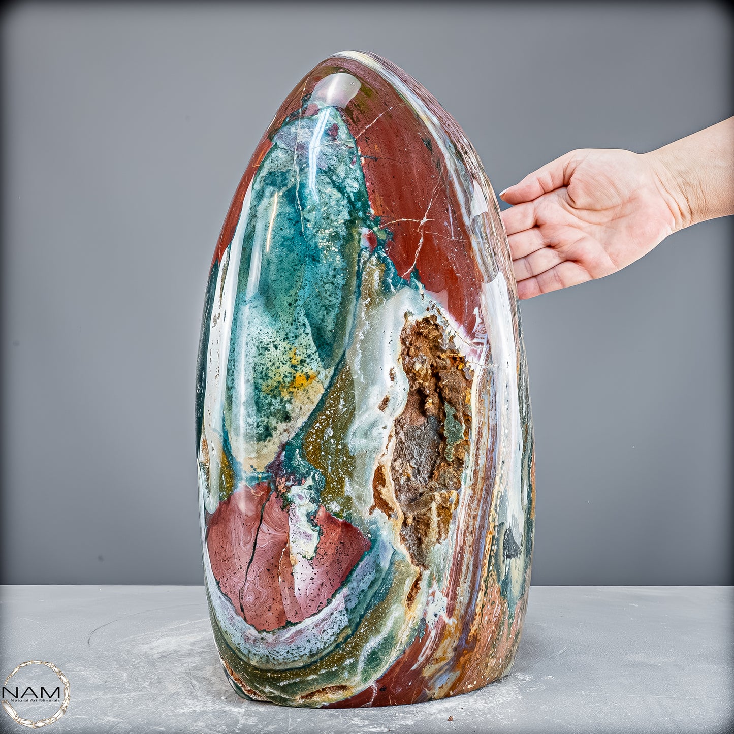 Sehr Große Natürliche Ocean Jaspis Kristall-Freiform - 33466,81g