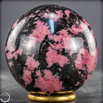 Natürliche Rhodonit-Kristall Kugel - 882,37g - 77mm