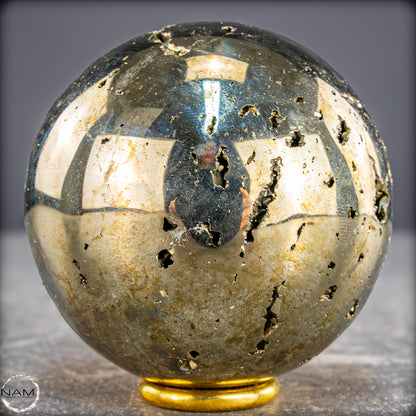 Natürliche Dekorative Pyrit-Kristall Kugel / Druse - 773,18g - 69mm