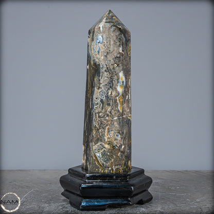 Natürlicher Achat-Kristall Obelisk aus Indonesien, selten - 1165,39g