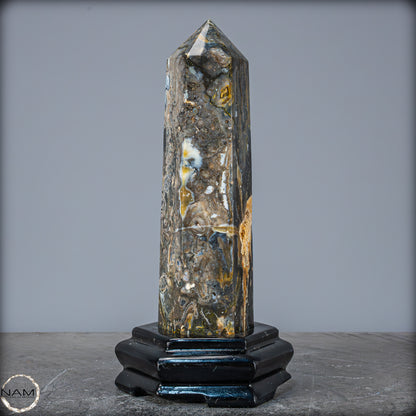 Natürlicher Achat-Kristall Obelisk aus Indonesien, selten - 1165,39g