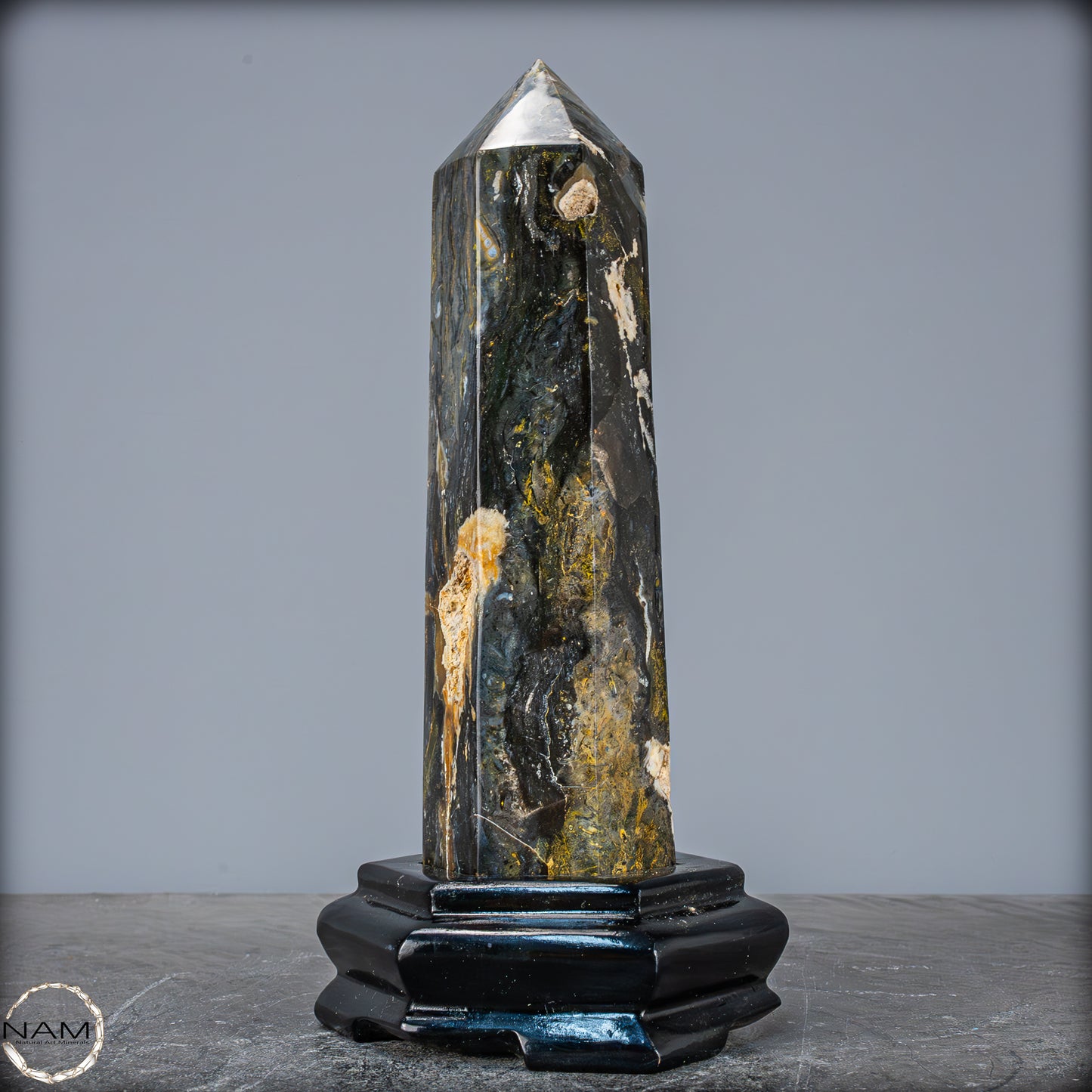 Natürlicher Achat-Kristall Obelisk aus Indonesien, selten - 1165,39g