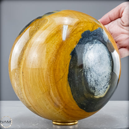 Natürliche Jaspis-Chalcedon Kristallkugel - 7243,18 g