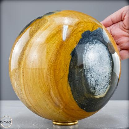 Natürliche Jaspis-Chalcedon Kristallkugel - 7243,18 g