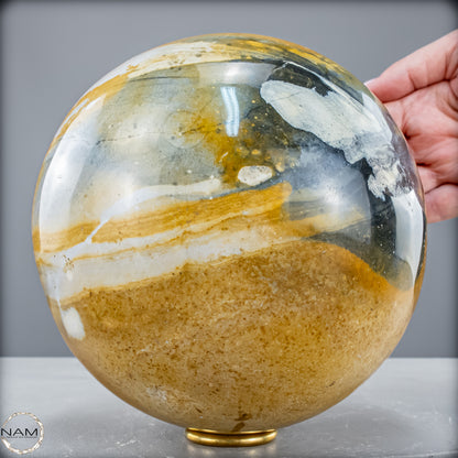 Natürliche Jaspis-Chalcedon Kristallkugel - 7243,18 g