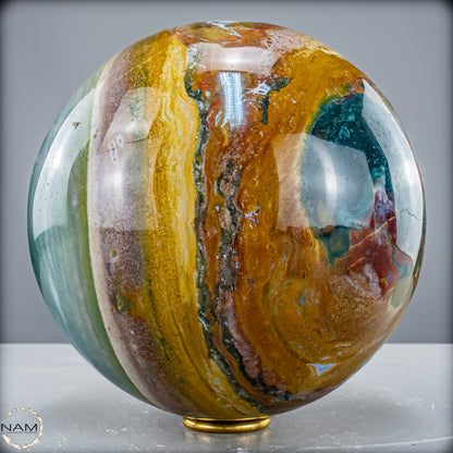 Natürliche Ocean-Jaspis-Achat Kugel - 8412,39 g