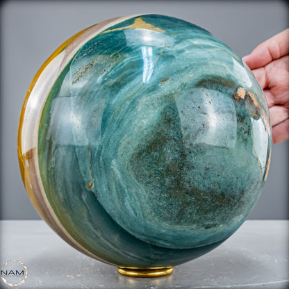 Natürliche Ocean-Jaspis-Achat Kugel - 8412,39 g