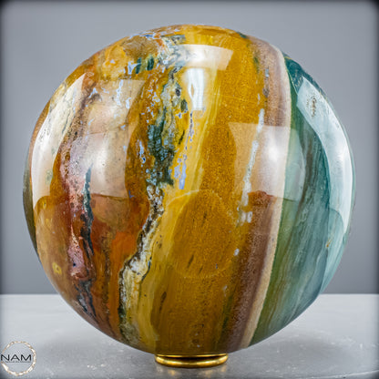 Natürliche Ocean-Jaspis-Achat Kugel - 8412,39 g