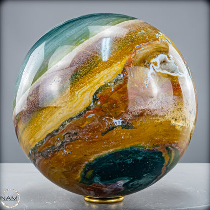 Natürliche Ocean-Jaspis-Achat Kugel - 8412,39 g