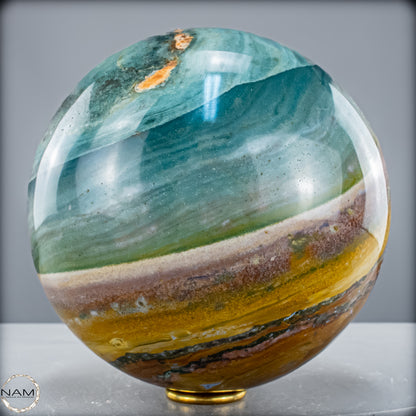 Natürliche Ocean-Jaspis-Achat Kugel - 8412,39 g