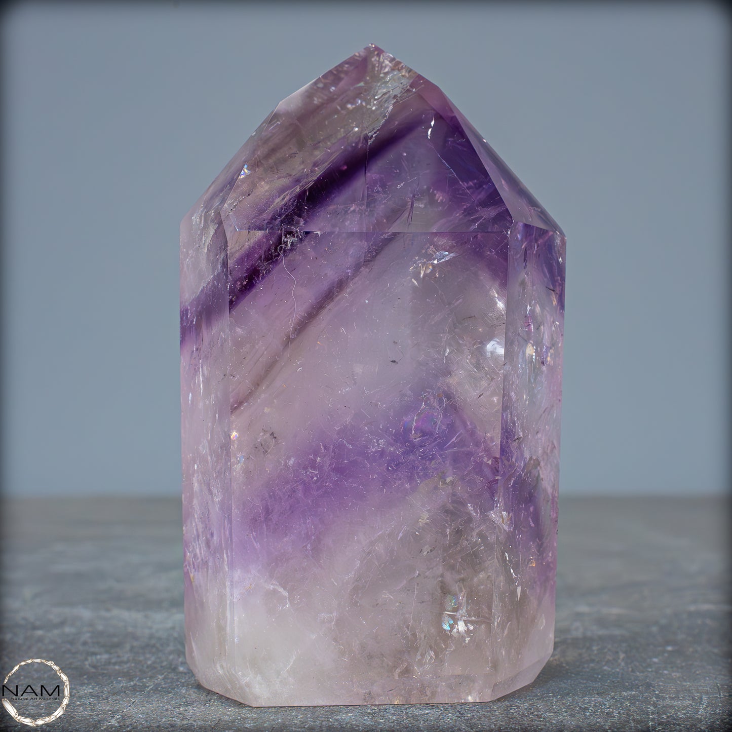 Natürliche, Sehr Seltene Amethyst-Kristall Spitze, Brasilien - 351,51g