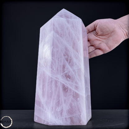 Natürlicher Großer Rosenquarz Obelisk aus Brasilien - 8291,22 g