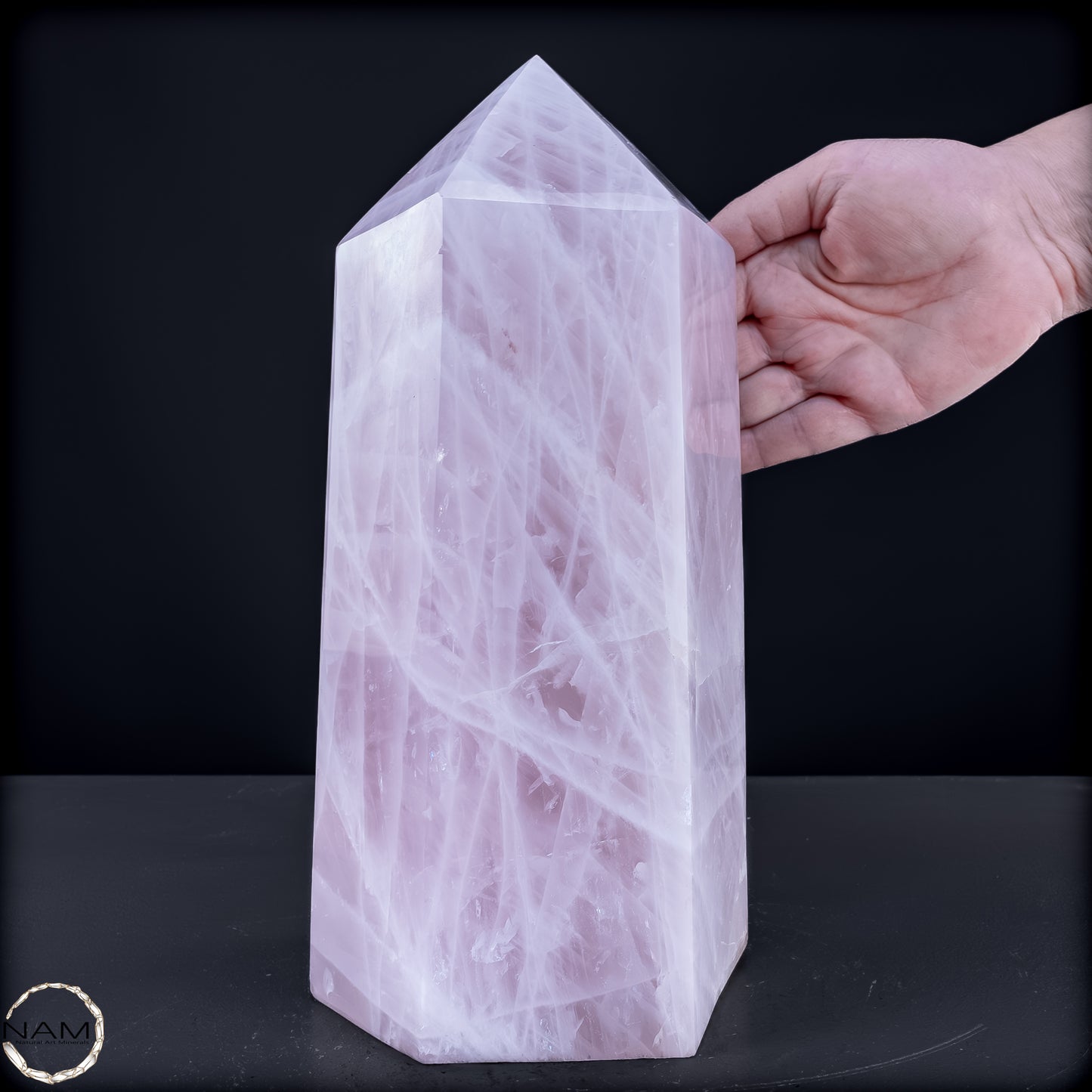 Natürlicher Großer Rosenquarz Obelisk aus Brasilien - 8291,22 g