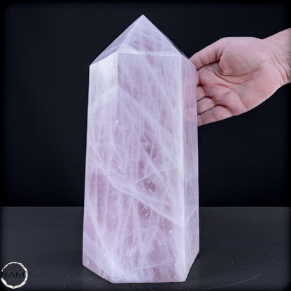 Natürlicher Großer Rosenquarz Obelisk aus Brasilien - 8291,22 g