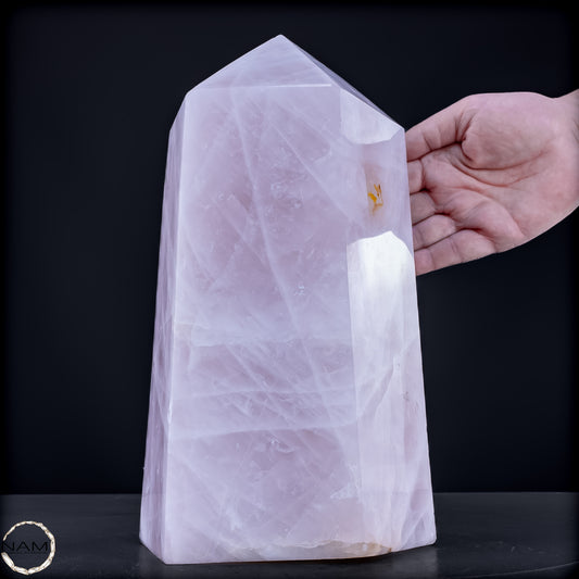 Natürlicher Großer Rosenquarz Obelisk aus Brasilien - 8291,22 g