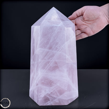 Natürlicher Großer Rosenquarz Obelisk aus Brasilien - 8291,22 g