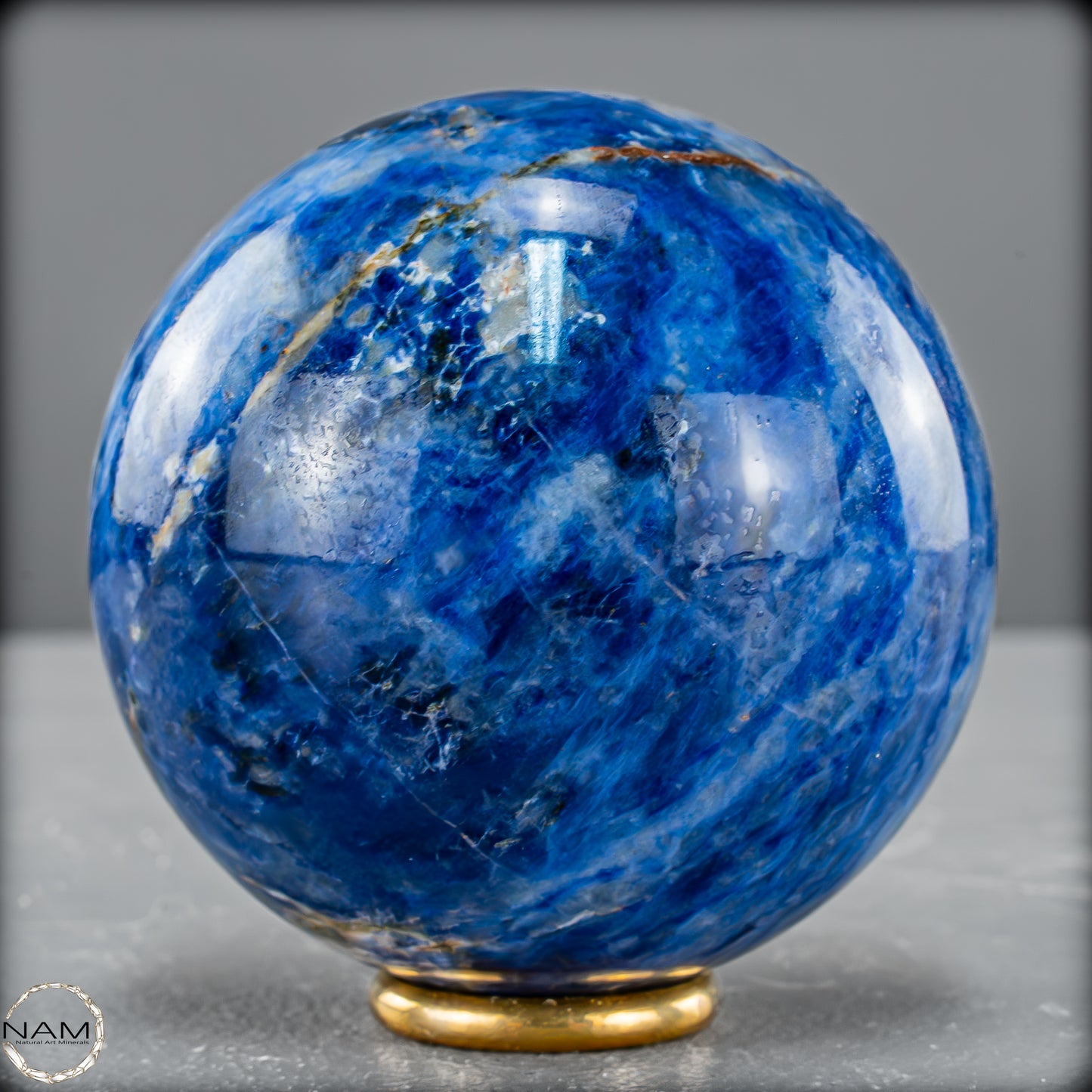 Natürliche Sodalith Kugel – 457,38 g - 72mm