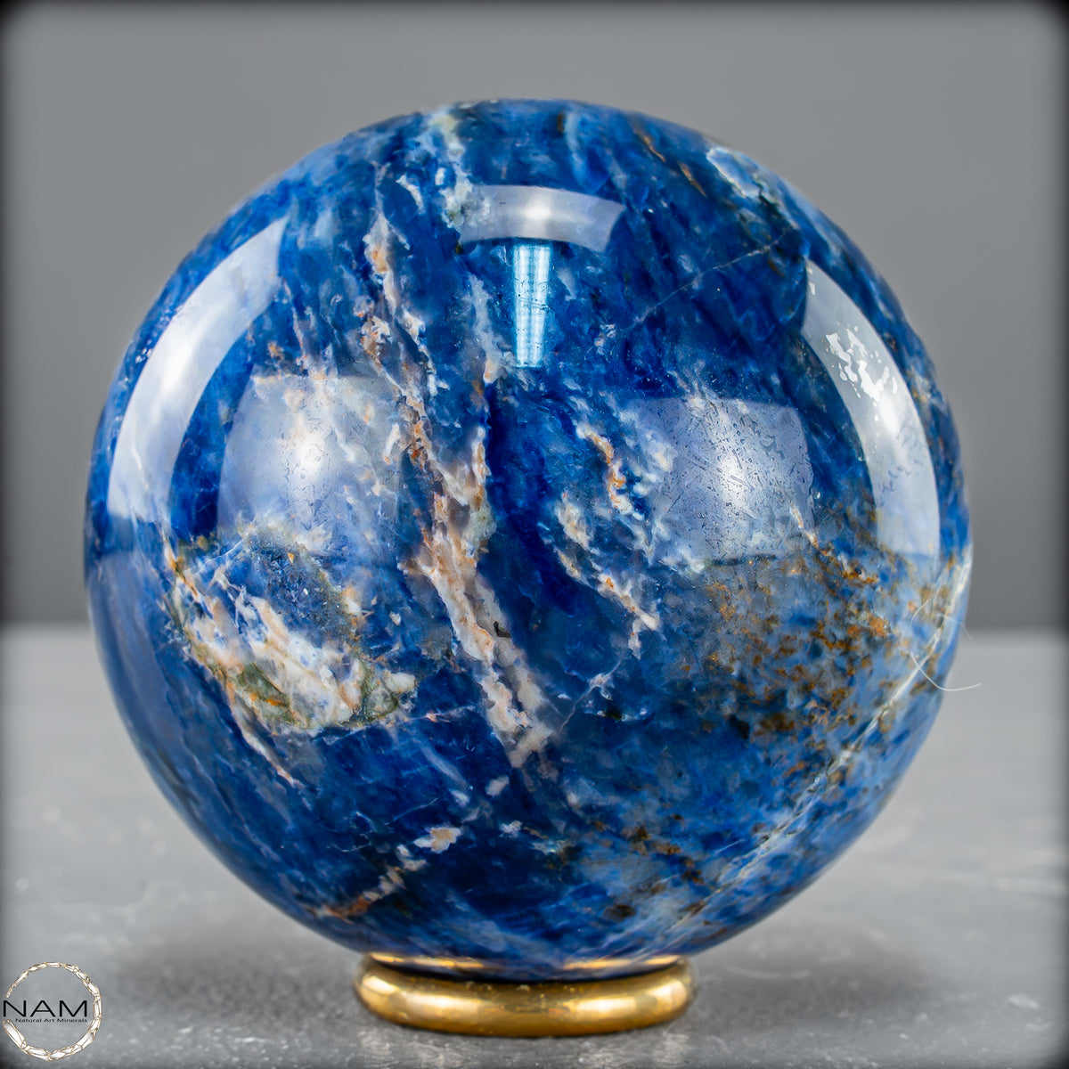 Natürliche Sodalith Kugel – 457,38 g - 72mm