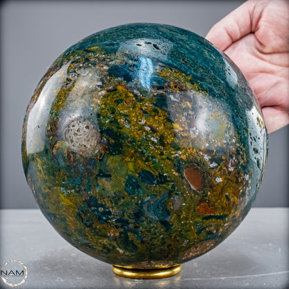 Natürliche Ocean-Jaspis-Achat Kugel - 3822,71 g