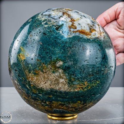 Natürliche Ocean-Jaspis-Achat Kugel - 3822,71 g