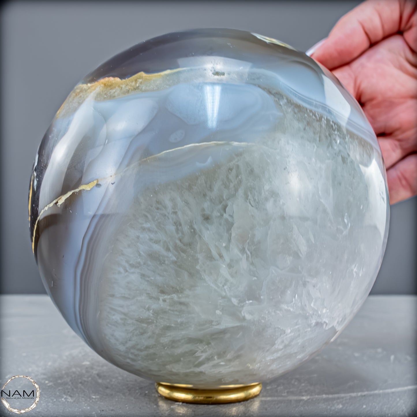 Natürliche Orca-Achat Kugel aus Brasilien - 3686,27 g