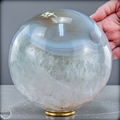 Natürliche Orca-Achat Kugel aus Brasilien - 3686,27 g