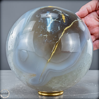 Natürliche Orca-Achat Kugel aus Brasilien - 3686,27 g