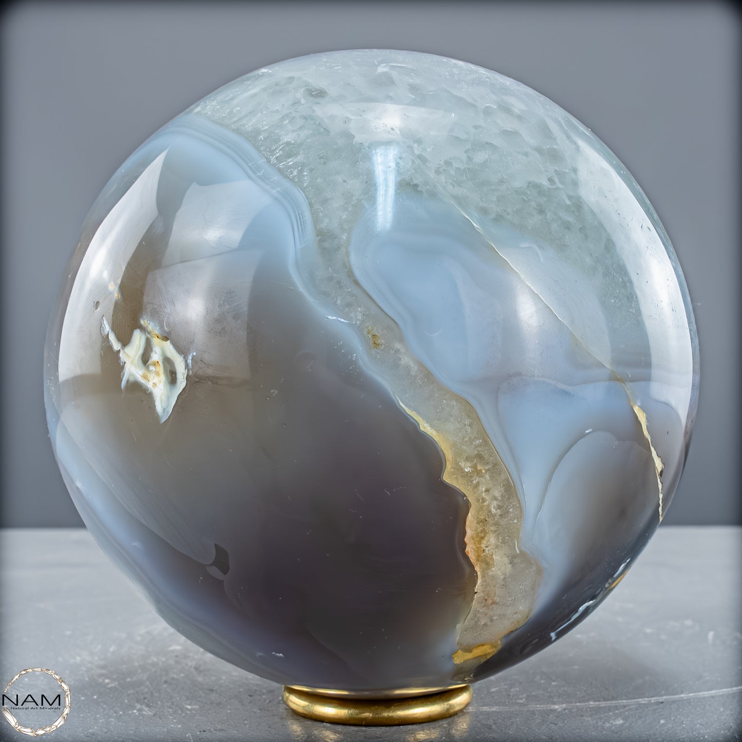 Natürliche Orca-Achat Kugel aus Brasilien - 3686,27 g