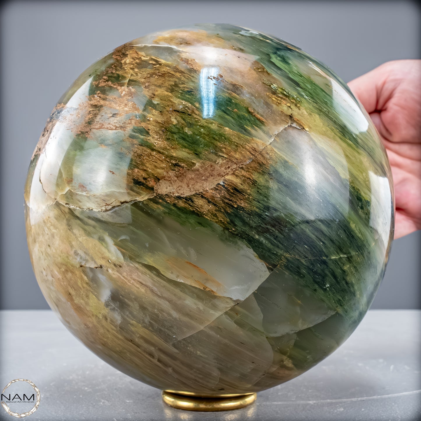 Natürliche Grüne-Quarzkristall Kugel aus Brasilien - 5897,26 g