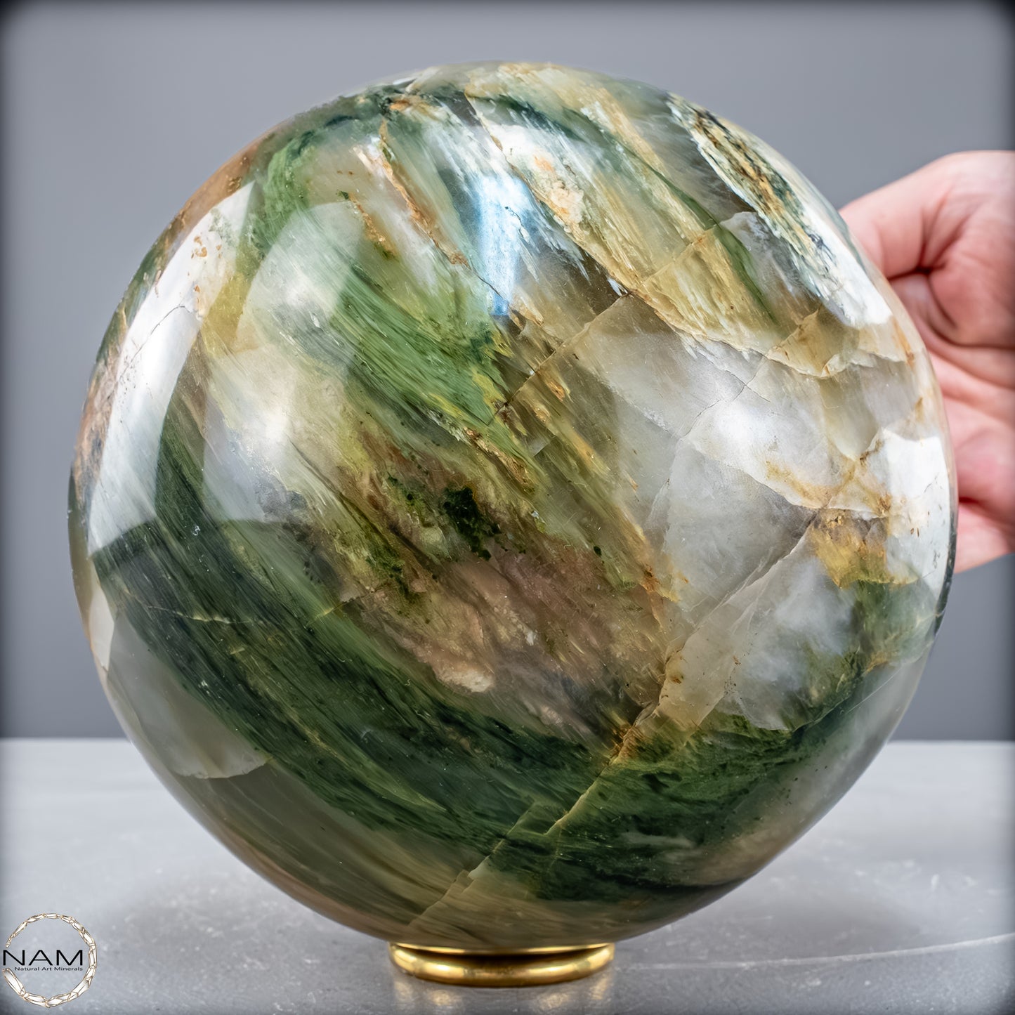 Natürliche Grüne-Quarzkristall Kugel aus Brasilien - 5897,26 g