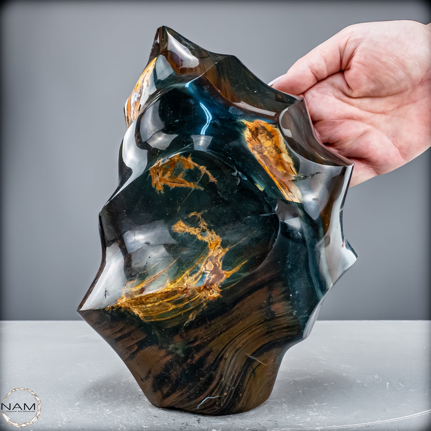 Sehr Große Natürliche Achat-Jaspis und Quarz Kristall-Flamme - 4700,17 g