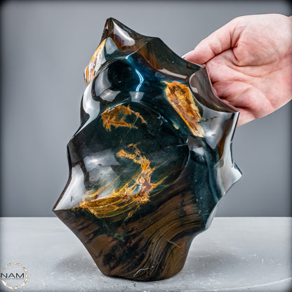 Sehr Große Natürliche Achat-Jaspis und Quarz Kristall-Flamme - 4700,17 g