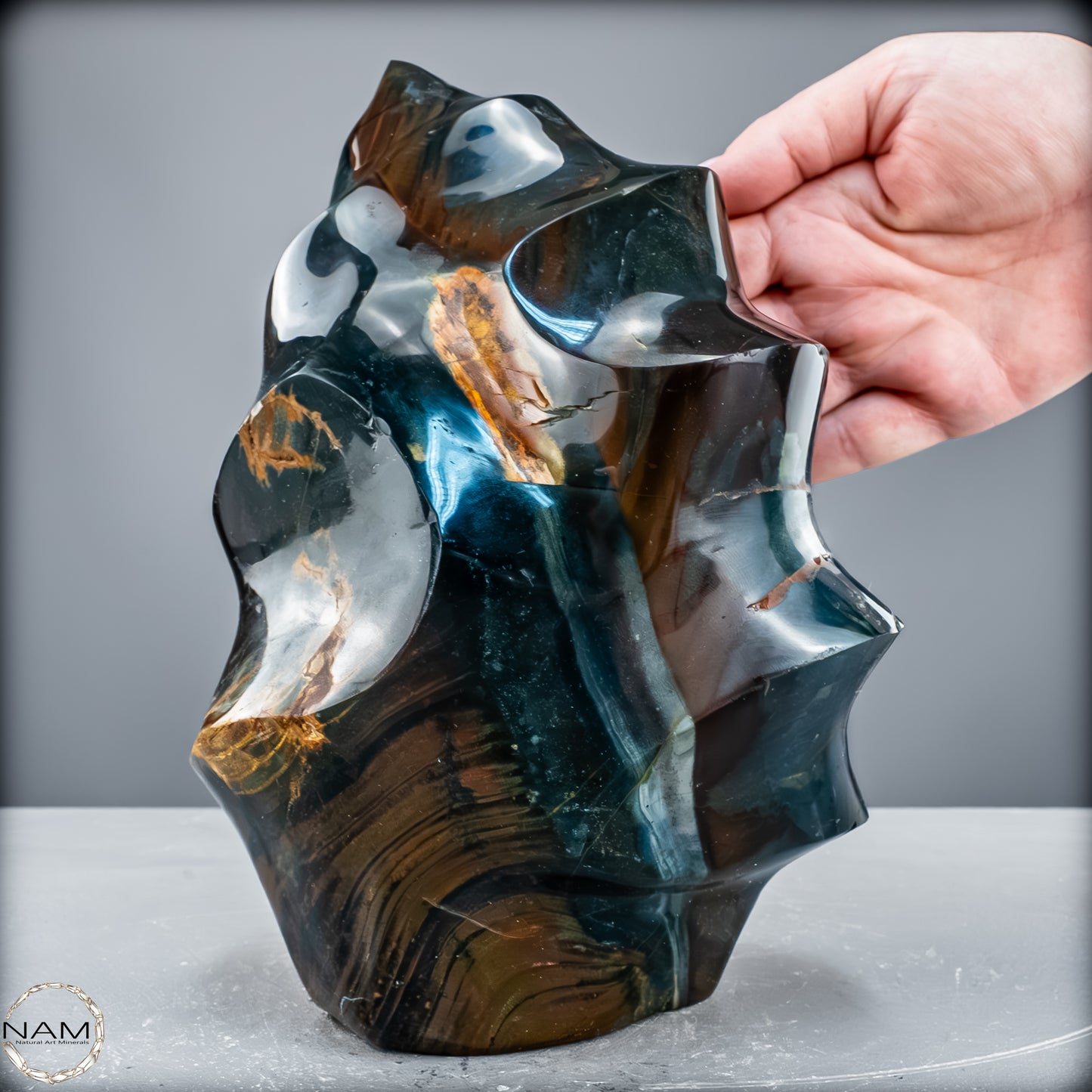 Sehr Große Natürliche Achat-Jaspis und Quarz Kristall-Flamme - 4700,17 g