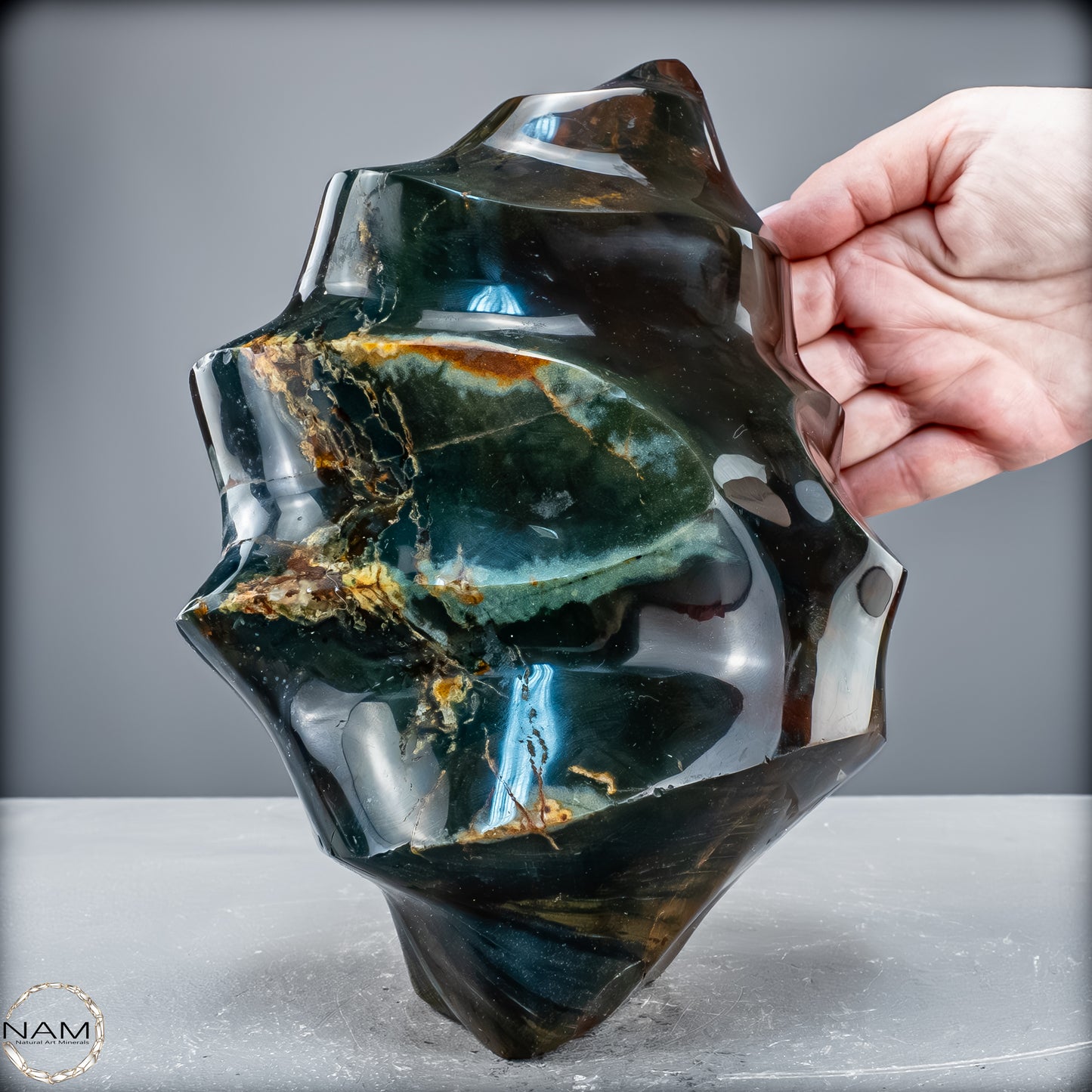 Sehr Große Natürliche Achat-Jaspis und Quarz Kristall-Flamme - 4700,17 g