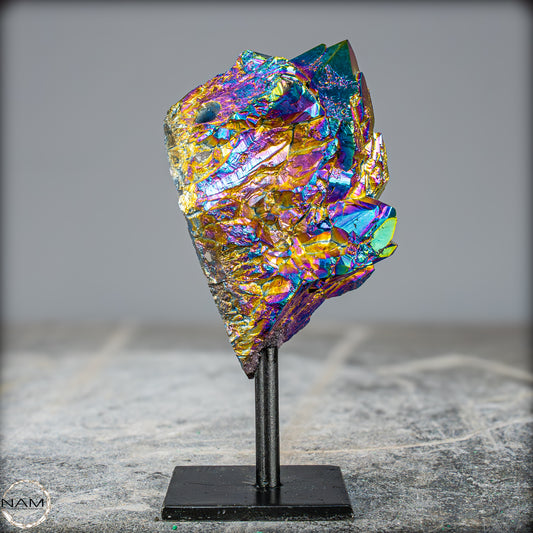 Kristall-Aura-Amethyst auf Ständer – 272,48g
