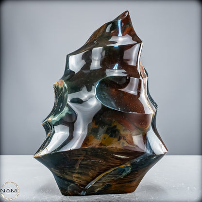 Sehr Große Natürliche Achat-Jaspis und Quarz Kristall-Flamme - 4700,17 g