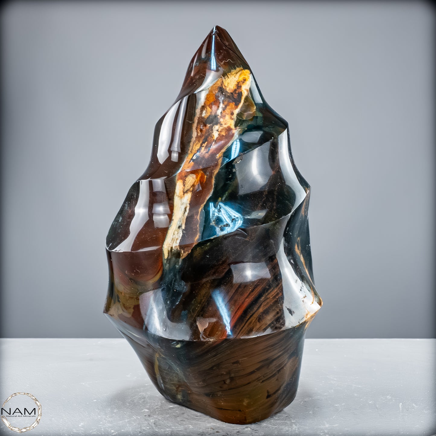 Sehr Große Natürliche Achat-Jaspis und Quarz Kristall-Flamme - 4700,17 g