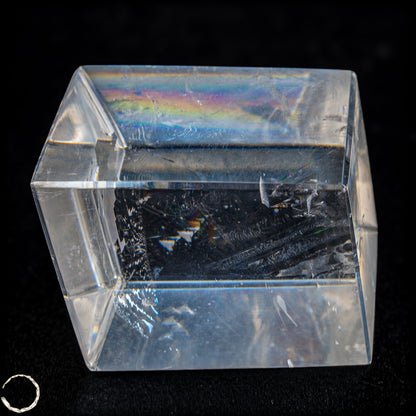 Selten Optischer Calzit-Kristall mit Regenbogen - Inclusionen - 147,95g