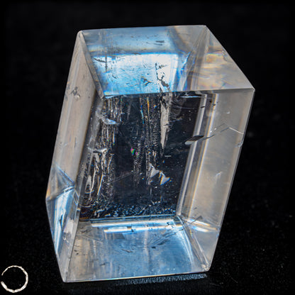 Selten Optischer Calzit-Kristall mit Regenbogen - Inclusionen - 147,95g