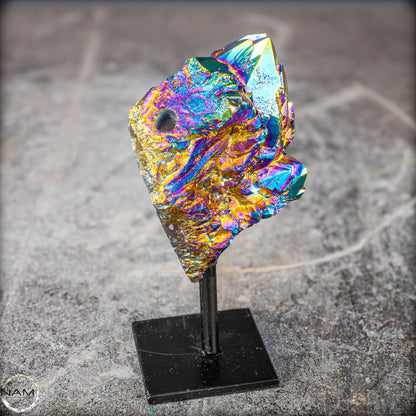 Kristall-Aura-Amethyst auf Ständer – 272,48g