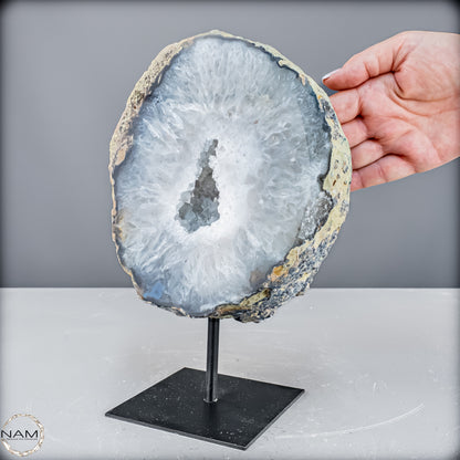 Natürliche Achat Druse auf Ständer, Brasilien - 3915,72 g