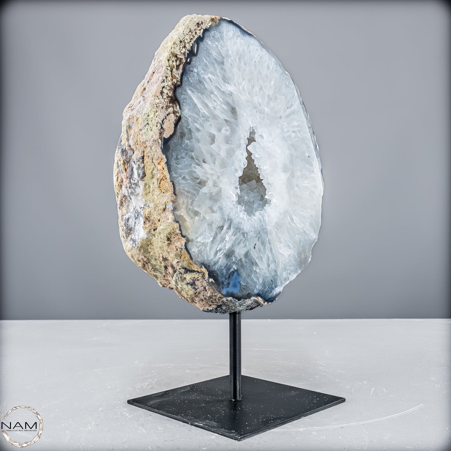 Natürliche Achat Druse auf Ständer, Brasilien - 3915,72 g