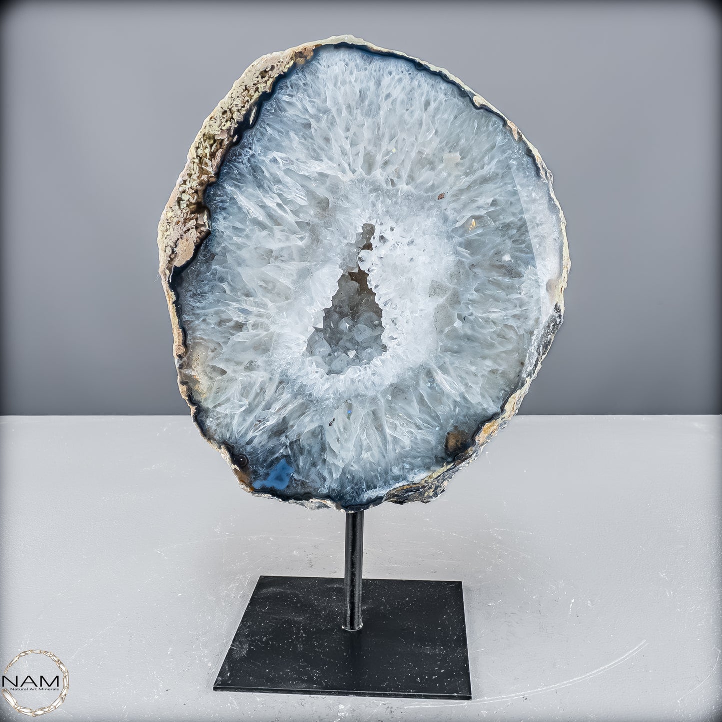 Natürliche Achat Druse auf Ständer, Brasilien - 3915,72 g